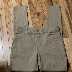 Izod Women's Tan Leggings with Button Waist